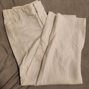 White Loft Pants Size 4